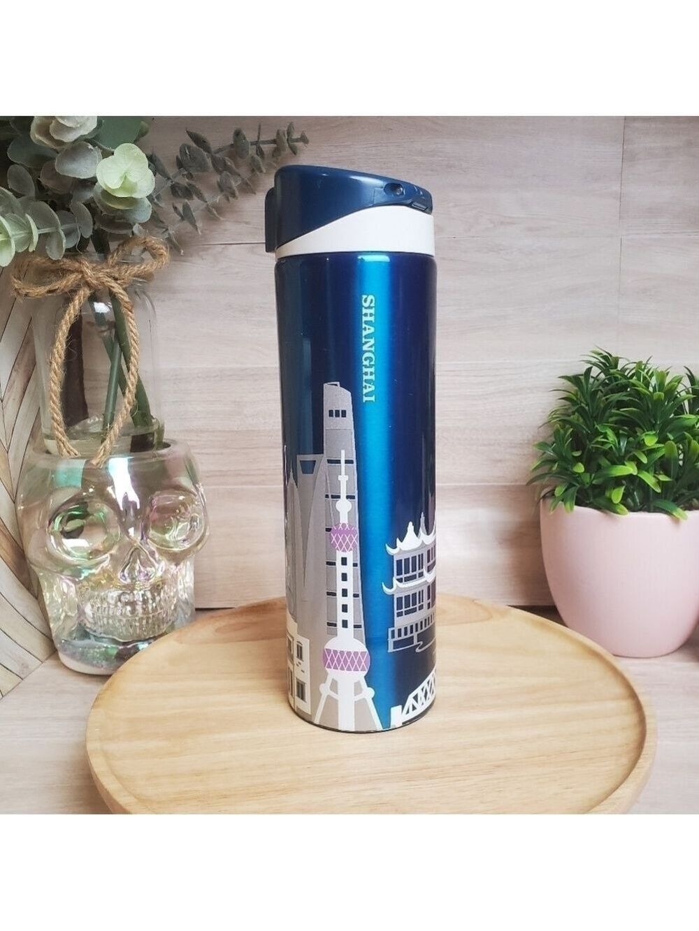Starbucks Shanghai 2014 City Scape Hot Cup Tumbler 16 oz